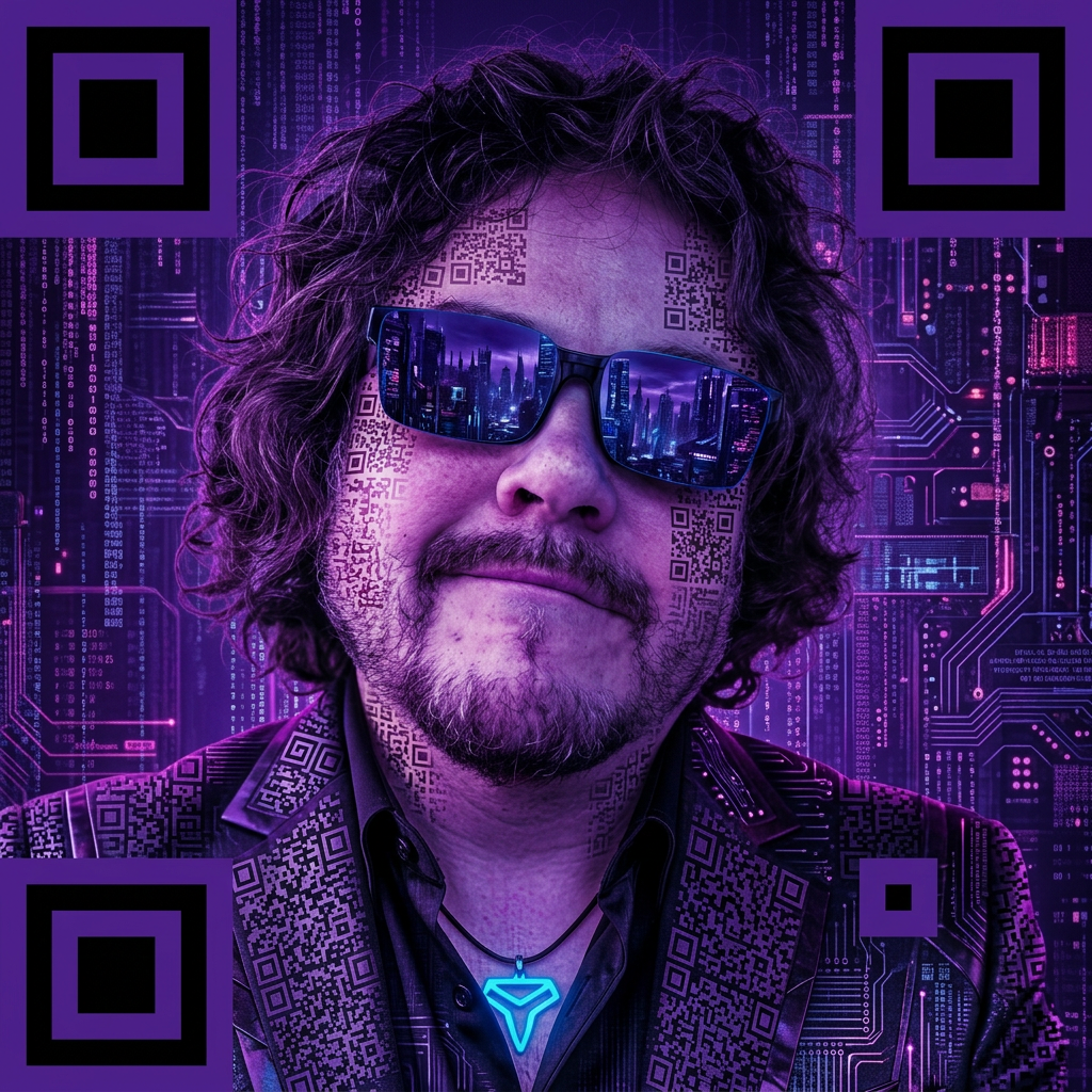 Cyber Portrait AI Illusion style
